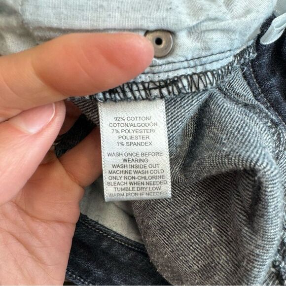 Ann Taylor LOFT Women's Slim Straight Leg Jeans Dark Blue Denim 32 Stretchy Zip - Picture 8 of 11